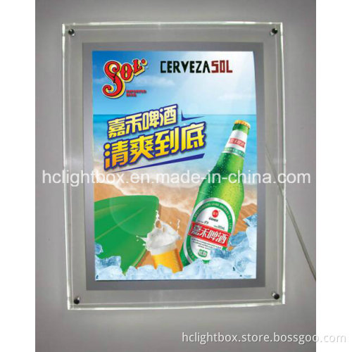 Slim LED Acrylic Crystsal Lightbox with Screw